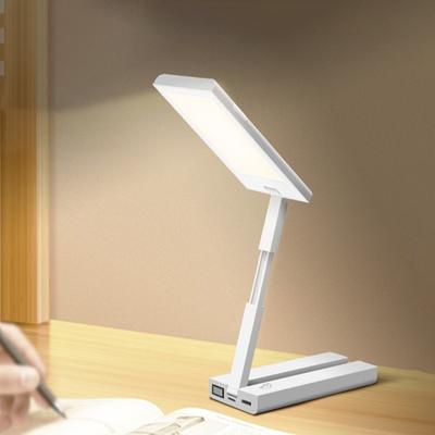 Lampa biurkowa LED 6000mAH przenośna składana lampa z zegarem ładowanie USB składana energooszczędna ładowalna lampa do czytania LED
