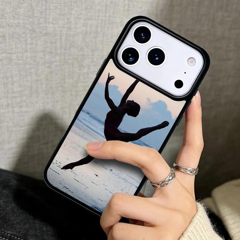 Capa Case for iPhone 17 Air 16 Pro Max 15 Plus 11 13 Mini 14 12 Back Phone Cover Love Gymnastics