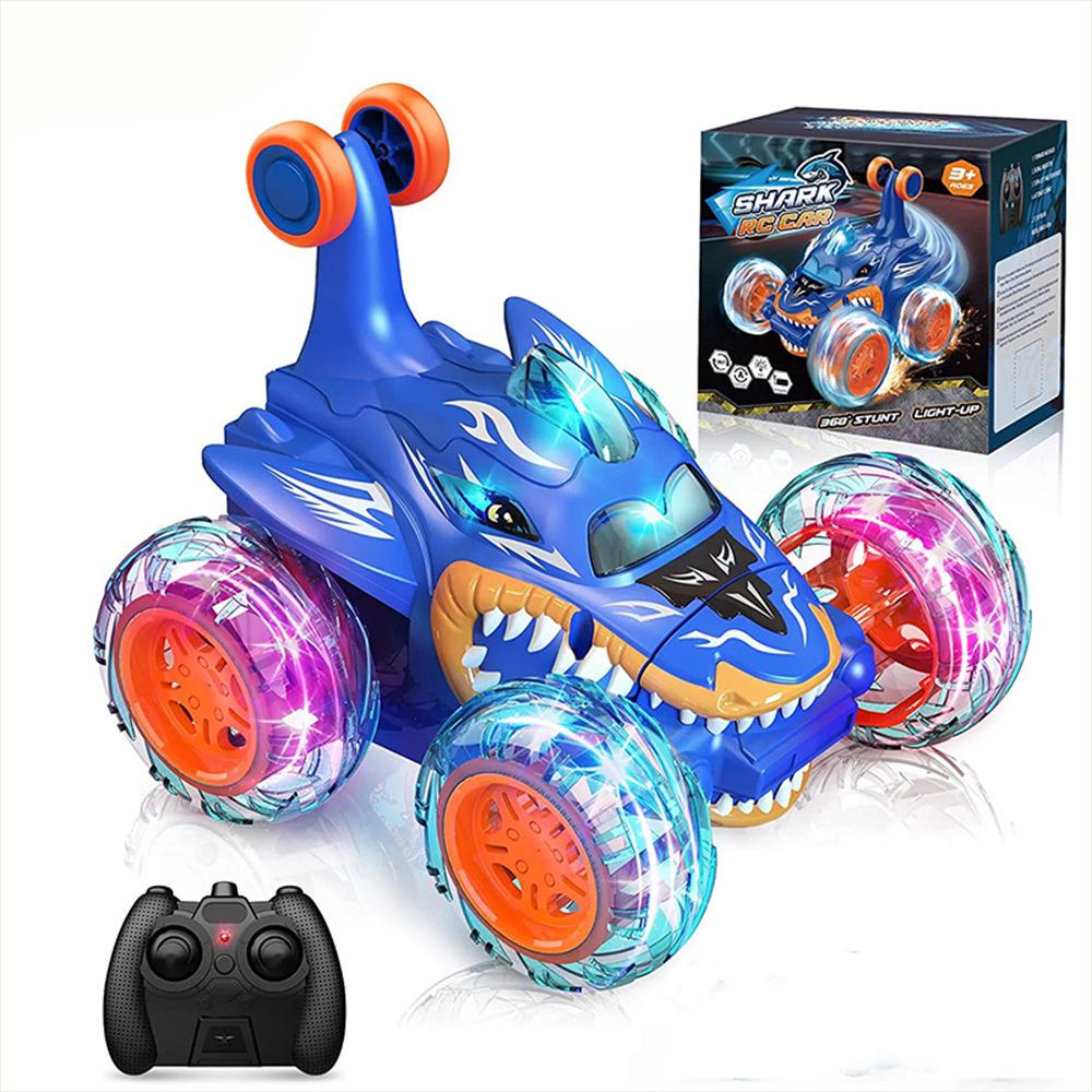 Children's 360° Rotating Stunt Off-Road Remote Control Car - 2.4G Light-Up Toy