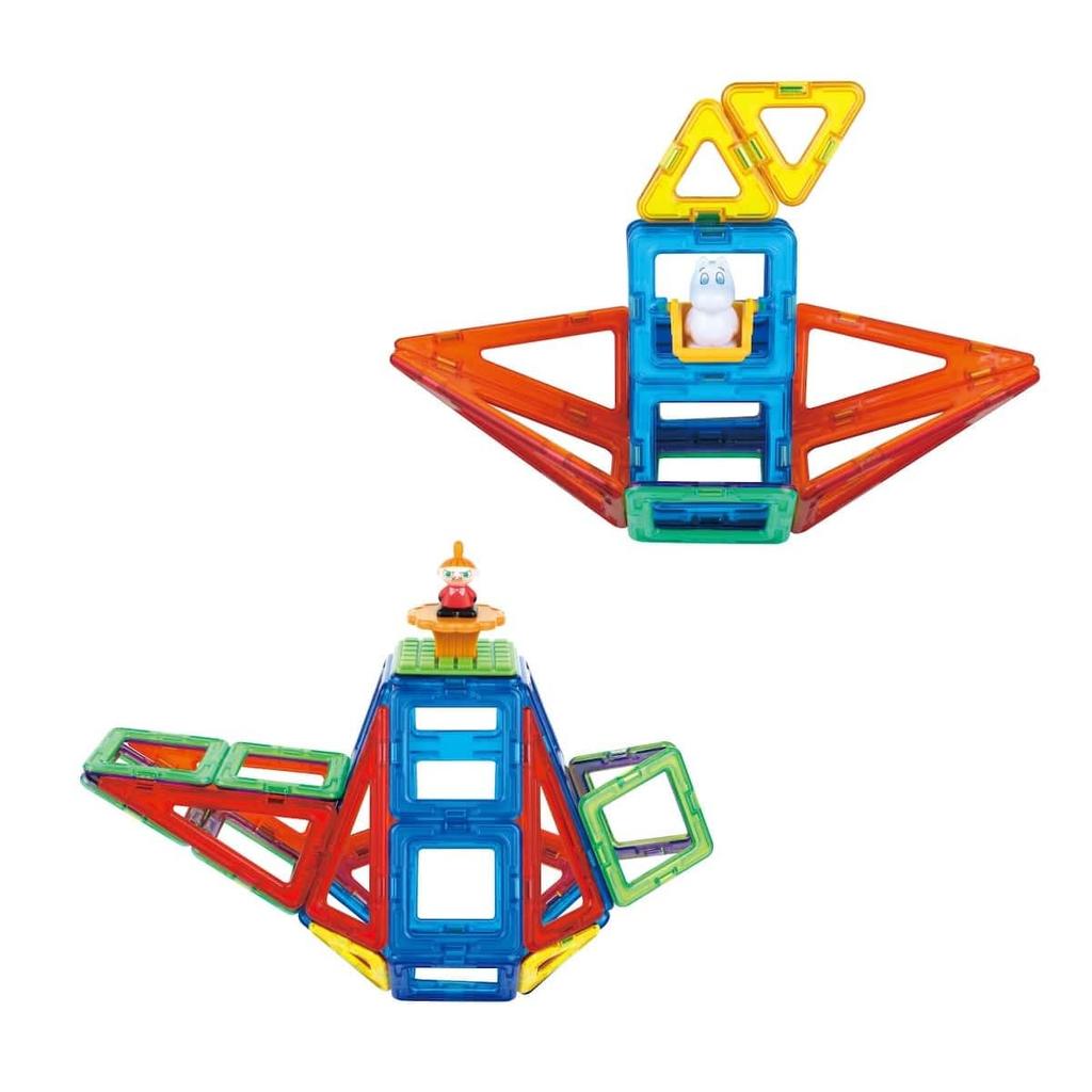 BorneLund Magformers Moomin Set [51 Pieces] Educational Toy for Ages 3 and Up, Magnetic Building Blocks, MF770002