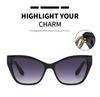 3 Pack Fashion Cat Eye Sunglasses Women Large Frame Stylish Gradient Outdoor Shades Eyewear Punk Unisex Shades UV400 Sunglasses