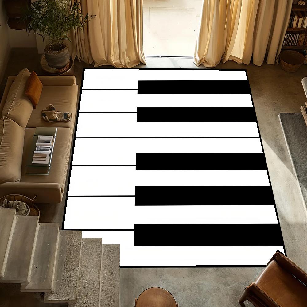Door Mat Anti-Slip Kitchen Keys Bedroom Handmade Creative Tufted Piano Rug Carpet Living Room Funny Entrance Decoration
