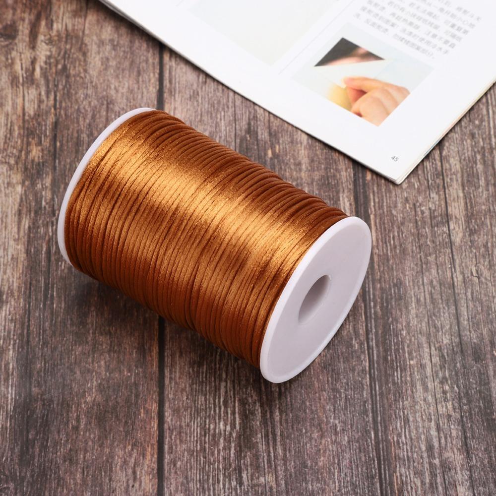 1pcs 100 Yards Length Nylon Satin Cord 2.5mm Diameter Beading String Sewing Project