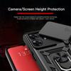 KEYSION Shockproof Armor Case for Realme Note 60 60X Slide Camera Protection Ring Stand Phone Back Cover for Realme Note 60X