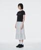 AMES-WORLDWIDE Basic Logo Denim Applique Tee Black (Am2Emut514A)