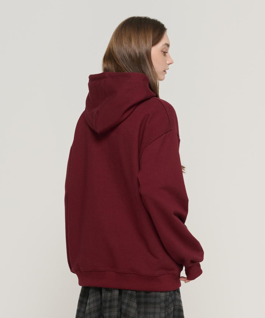 Amerikanischer Logo Hoodie (Wein)