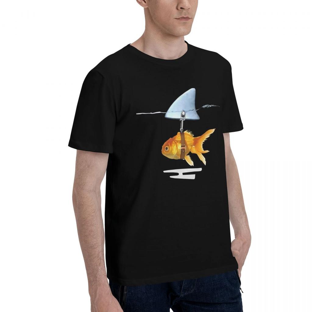 Goldfish And Shark 100 Cotton Casual Breathable Confortable Tops Mens Clothing Deals Mens Gifts