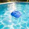8Inch Adjustable Floating Chlorine Dispenser For Swimming Pools With Rotating Control Rings And Large Capacity Design