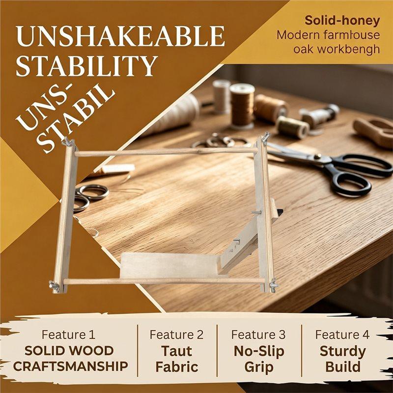 BAAJ-Adjustable Tabletop Embroidery Stand Scroll Frame