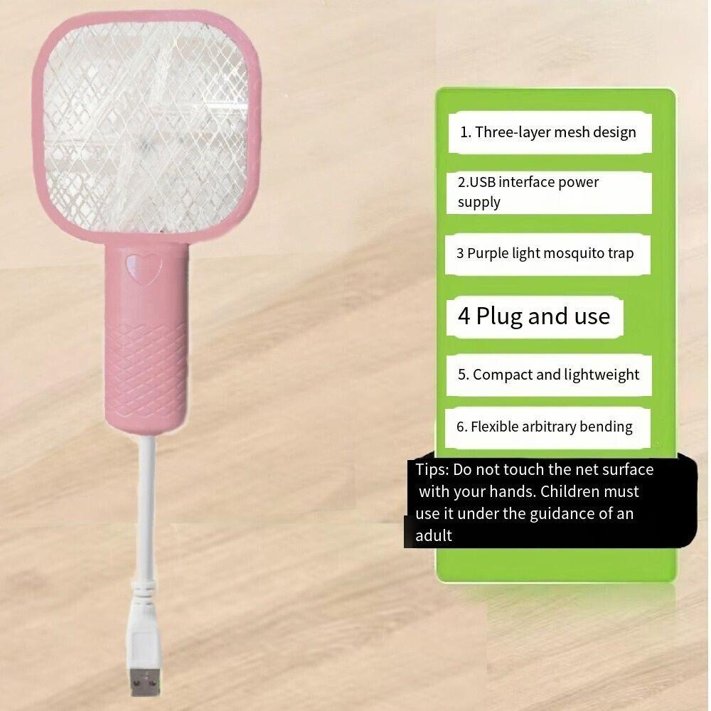 

UV Light Insect Racket Mini Mosquito Trap Lamp New Mosquito Swatter Home синій