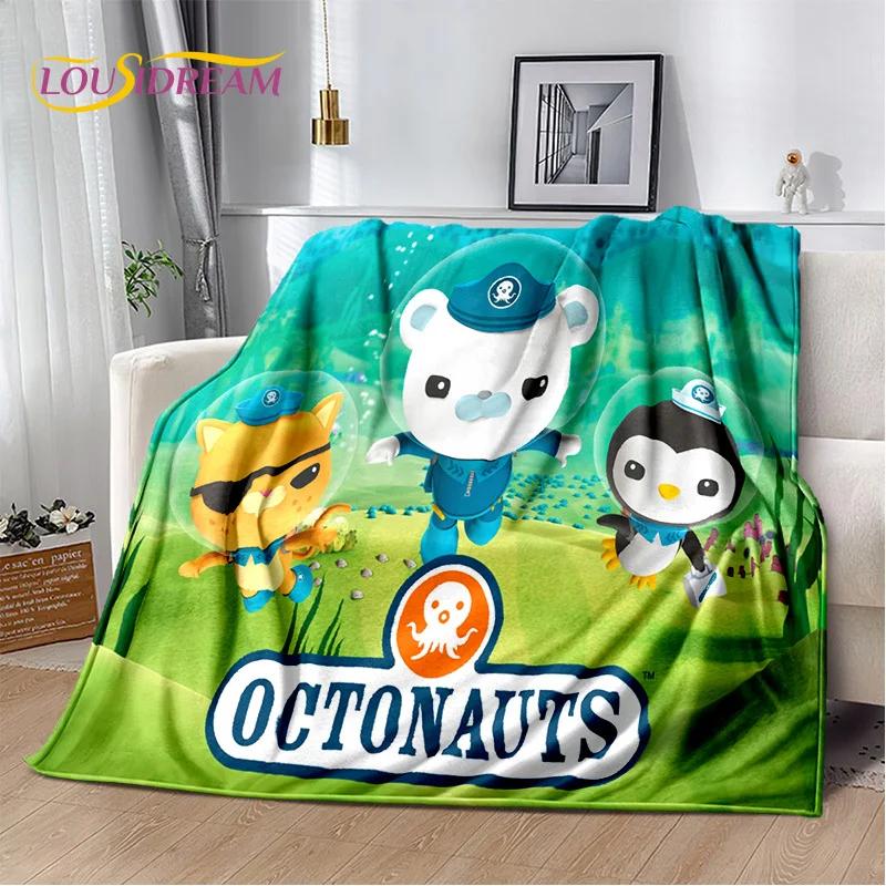 Coperta Bambino Carina The Octonauts Barnacles, Morbida Coperta Plaid per Casa Camera da Letto Letto Divano Picnic Viaggio Ufficio Coperta