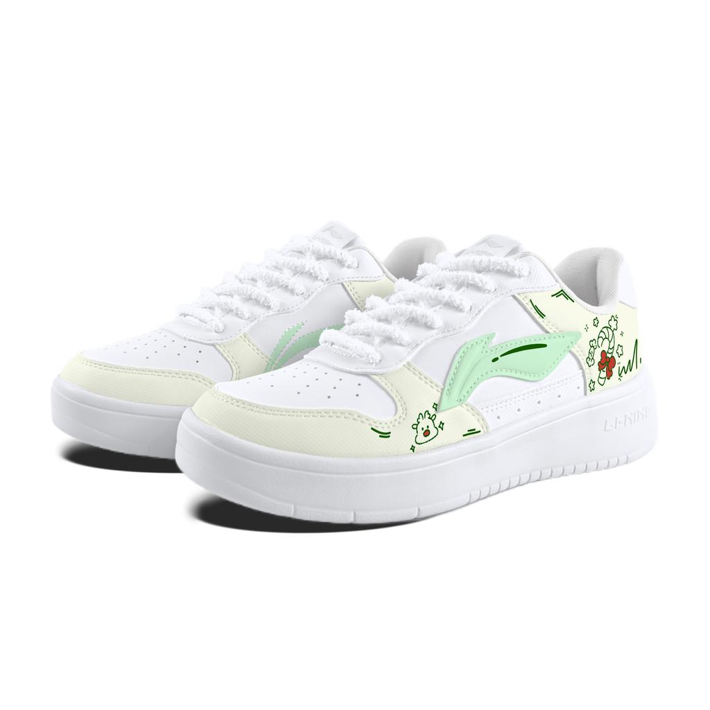 Li Ning Floating Boat Slip Resistant And Breathable Height Increasing Low top Skateboard Shoes Unisex AGCS419-1(Team1063-)