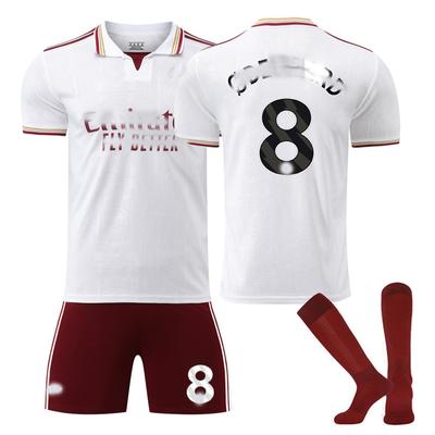 Teens Kids Adults Football Kits Sport Training Jersey Set with Socks 25/26 Arsenal 2nd Away #8 Ødegaard
