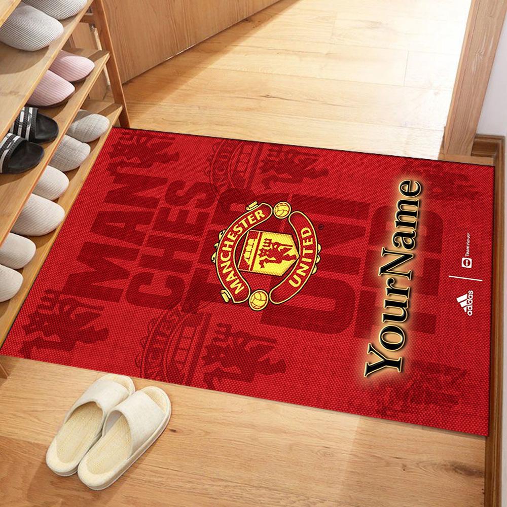 Manchester Customizable Name Floor Mat Suitable for Decorate room Dormitory Bedrooms Living Rooms Antislip Carpet Office home decor