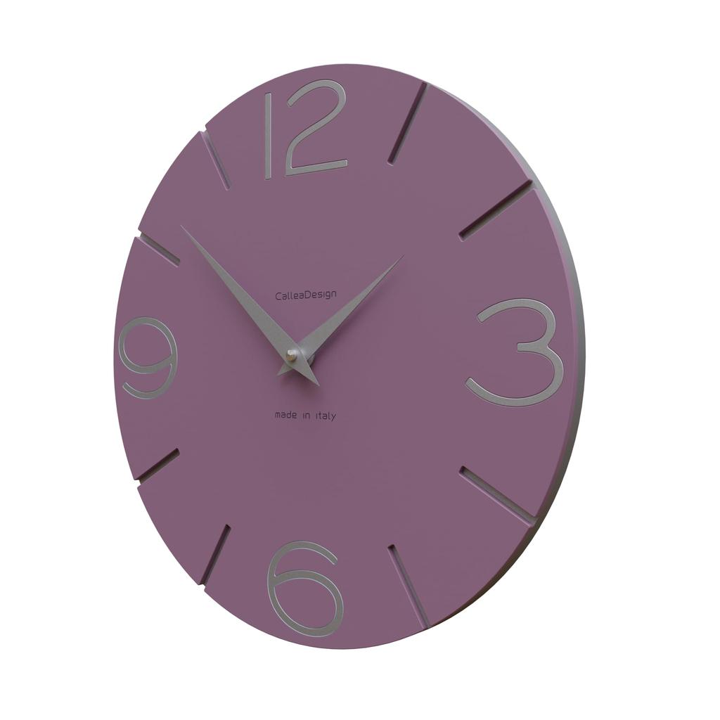 CalleaDesign SMILE Wall Clock Violet Aluminum