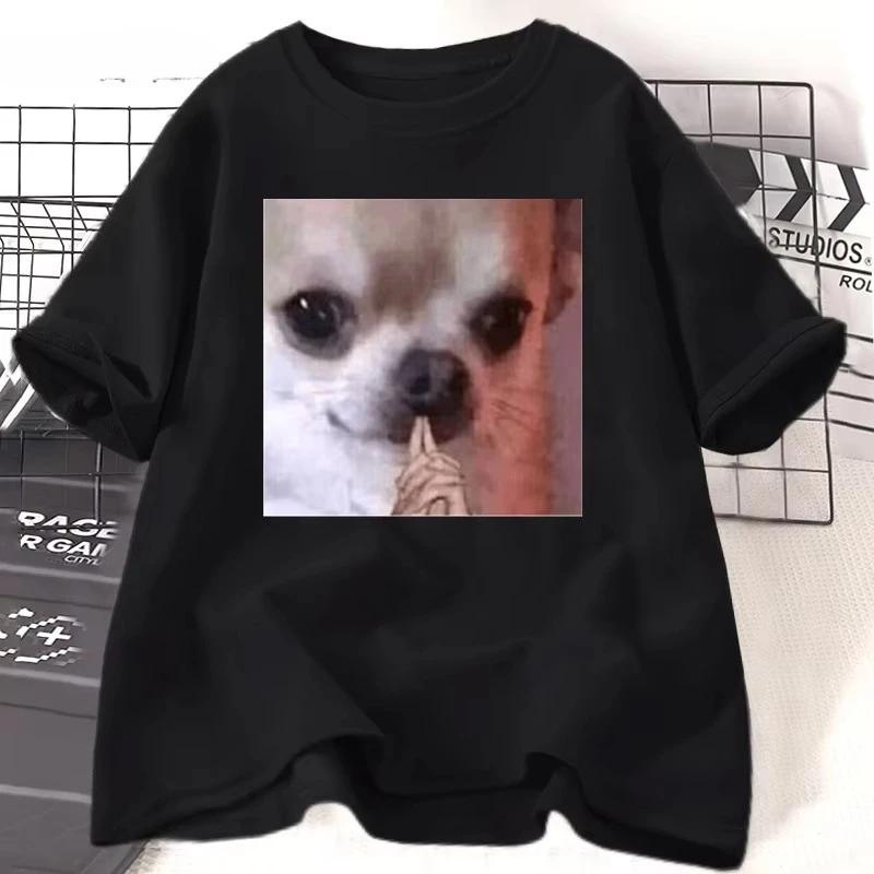 Creative and Humorous Print Tshirt for Women Funny Casual Loose Harajuku Short Sleeve Summer Round Neck Tshirt Round Neck Tops S