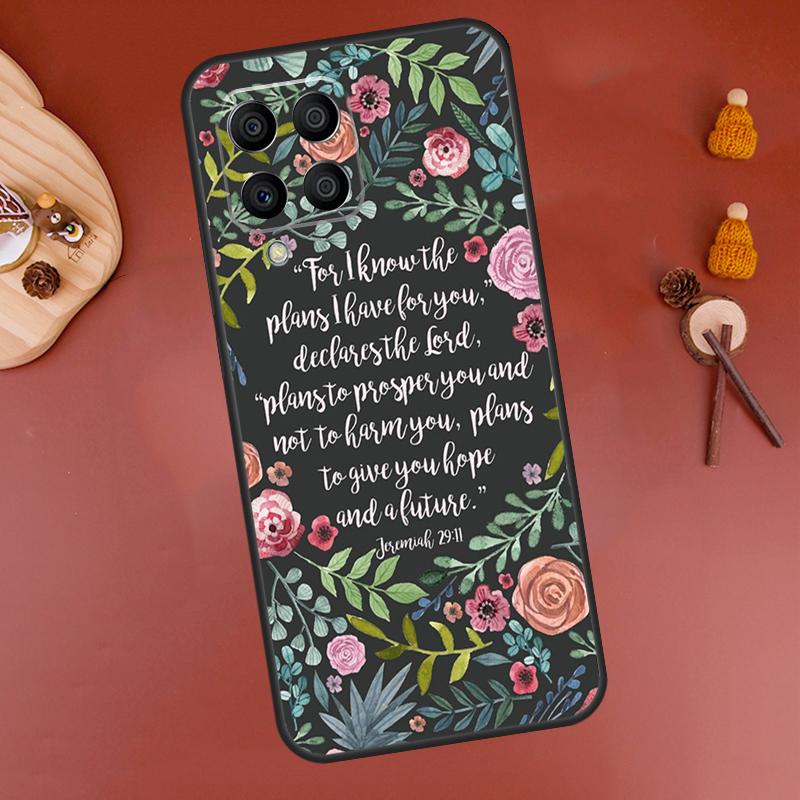 Bible Verse Case For Samsung Galaxy M33 M21 M31 M16 M36 M56 M53 M13 M12 M32 M52 M15 M55 M14 M35 M34 M54
