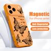 White Marble Pattern Case For iPhone 17 Pro Max Magnetic For Magsafe Hybrid Slim Matte Cover For iPhone 16 15 14 13 Pro Max