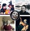 [ShuaWdk] Lachende Gesichtsmaske, Teufel mit weißen Augen, Realistischer Tierkopf für Halloween-Kostüme. Gummi-Cosplay-Requisiten, Perfekt für Kostümpartys und