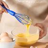 Manual Egg Beater Durable Handheld Silicone Whipped Cream Foam Mixing Whisking Egg Beater Portable Egg Beaters Kitchen Tools