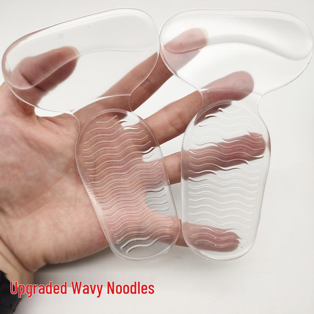 Transparent Silicone Anti-Friction Heel Grips - Invisible, Self-Adhesive Pads for Women's Shoes