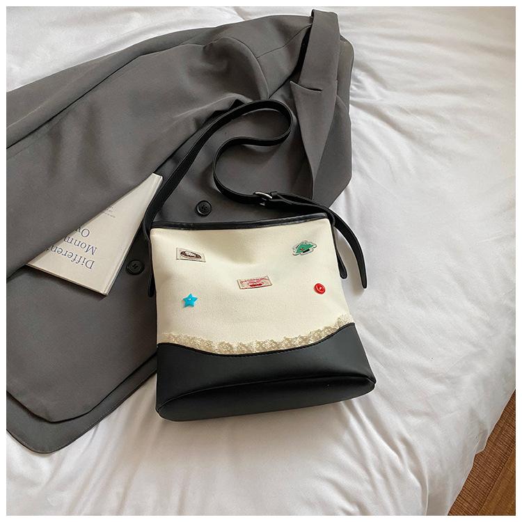 High-end bag women's 2025 new fashion printing large-capacity tote bag niche versatile single shoulder messenger bag tide