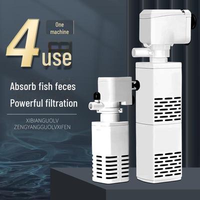 Songbao Aquariumfilter: Drievoudige Functie Pomp & Zuiveringssysteem met Zuurstofpomp voor Kleine Aquaria