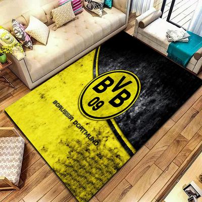 Kobercový koberec Borussia pro obývací pokoj, ložnici, domov, dekorace pohovky, protiskluzová podložka na hraní pro děti
