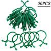 50Pcs Plant Holder Vine Strapping Clips Bundled Buckle Ring Tomato Plant Stand Bracket Tools Household Garden Accessories