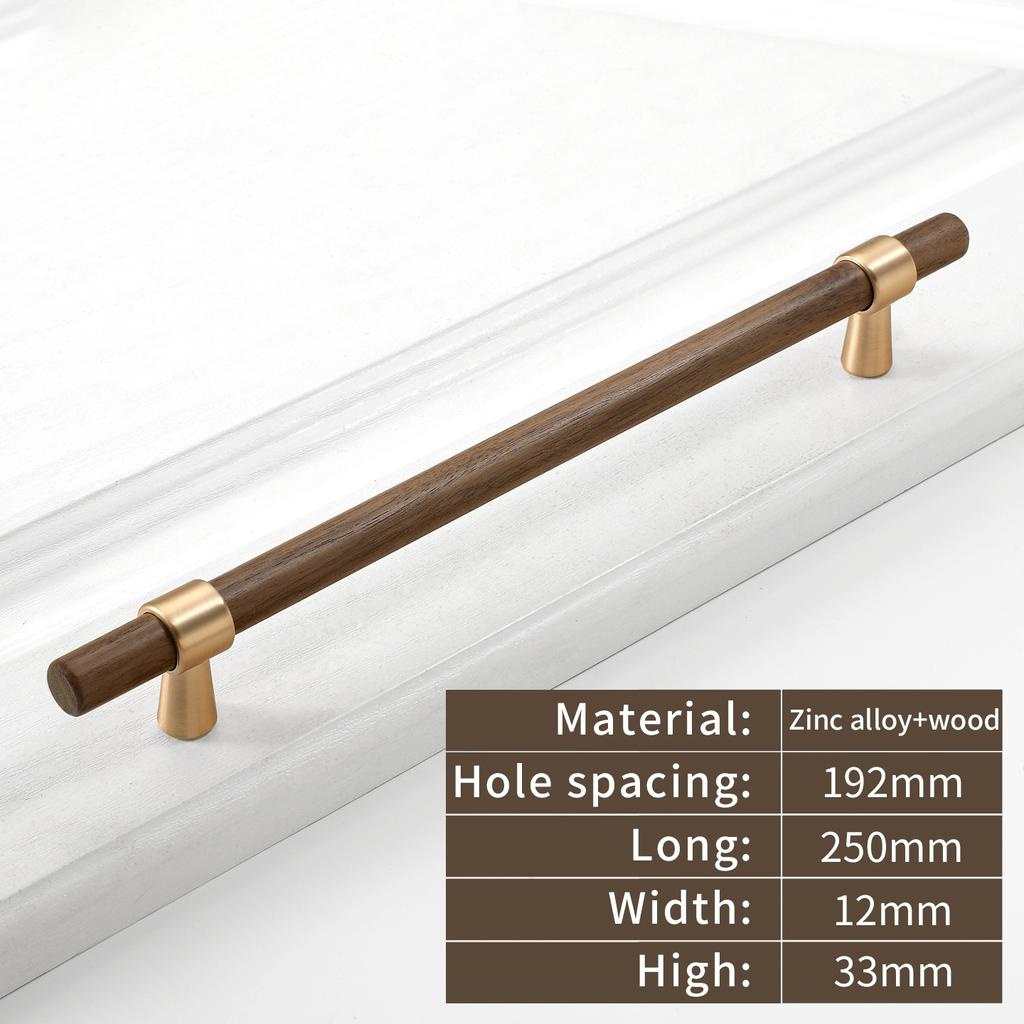 Wardrobe Cupboard Handle Kitchen Door Cabinets Knobs Wood Cabinet Pull Nature Style Wooden Cabinet Handle