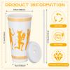 12 Pcs Greek Mythology Cups 24Oz Ancient Greek Tumblers With Lids Straws | 24Oz Toga Plastic Cups Ancient Greece Theme Party Dec