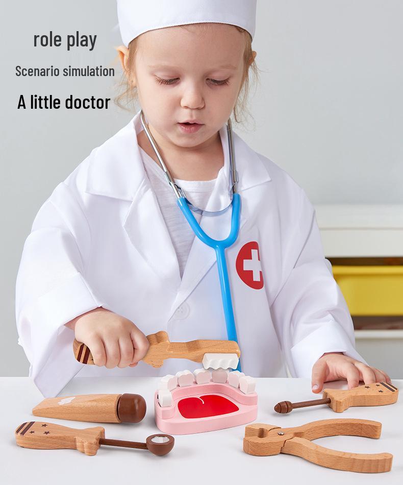 Kids' Dental Role-Play Set: Brushing & Tooth Extraction Educational Toy for Aspiring Little Doctors
