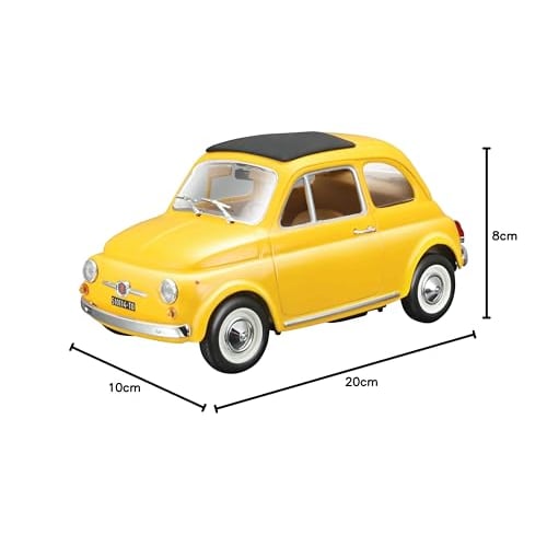 Kyosho Bburago 1/24 Fiat 5OOF 1995 Yellow Finished Product
