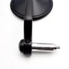 Retro Aluminum Alloy Motorcycle Rearview Mirror - Universal 22mm Handlebar, Round Design, High Quality