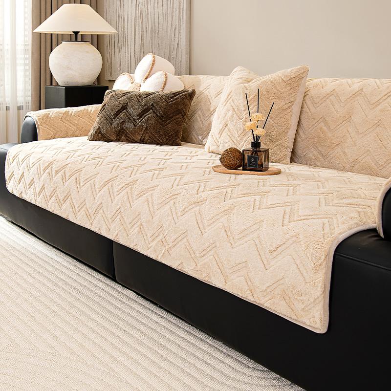 

Чехол Funda Sofa Mats Winter Living Home Нескользящий Water Ripple Fleece Sofa Cushion Couch Sofa Covers 70X70
