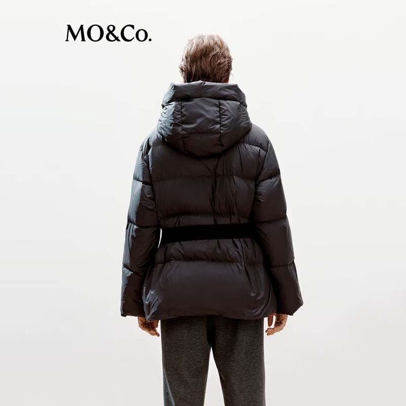 MO&Co. Women's Cloud-Soft Belted Windproof 90% Down Puffer Jacket