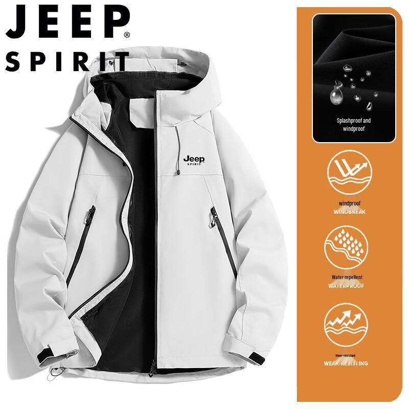 JEEP SPIRIT Men's Outdoor Triple-Proof Jacket