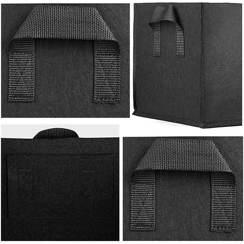 2/3 buc Sac de Cultivare din Feutru Dreptunghiular Strat de Grădină Jardiniere de Flori Plante Legume Ghiveci de Pepinieră Container de Plantare