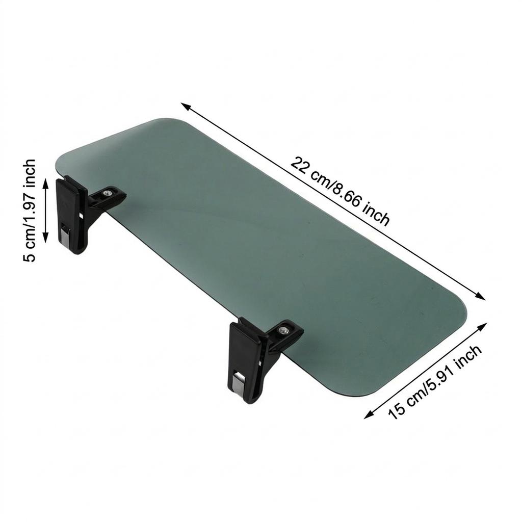 Car Sun Visor Extension Designed for Glare Reduction with Adjustable Length and Dual Clips Compatible Most Car Models
