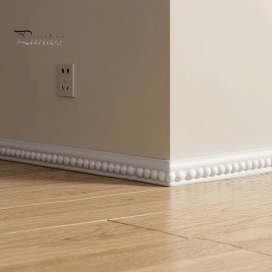 Soft PET Molding for Home Flexible Wall Trim, Easy Peel And Stick Self-Adhesive Decorative Molding, 3D DIY Furniture Edge Guard Beaded Design