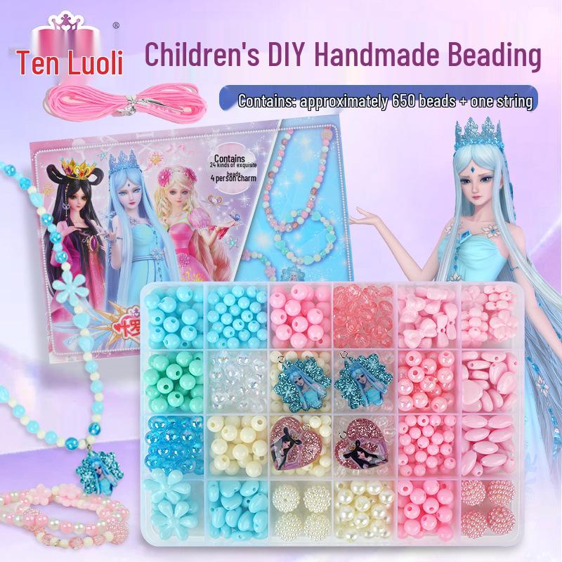 Keyou DIY Beads Kit for Kids: Handmade Bracelets & Necklaces Accessories