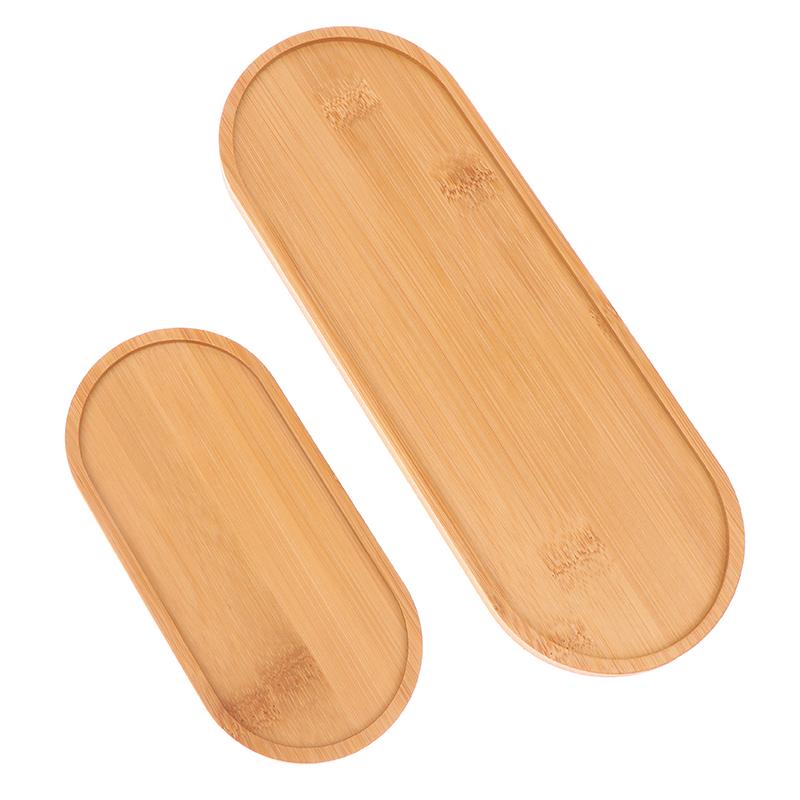 Multi Bamboo Tray Wood Saucer Flower Pot Tray Cup Pad Coaster Plate For Kitchen Decorative Plate Creative Coaster Coffee Cup Mat