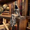 Resin Goddess of Death Statue, Gothic Desktop Collectible Sculpture for Home Table Display Decor