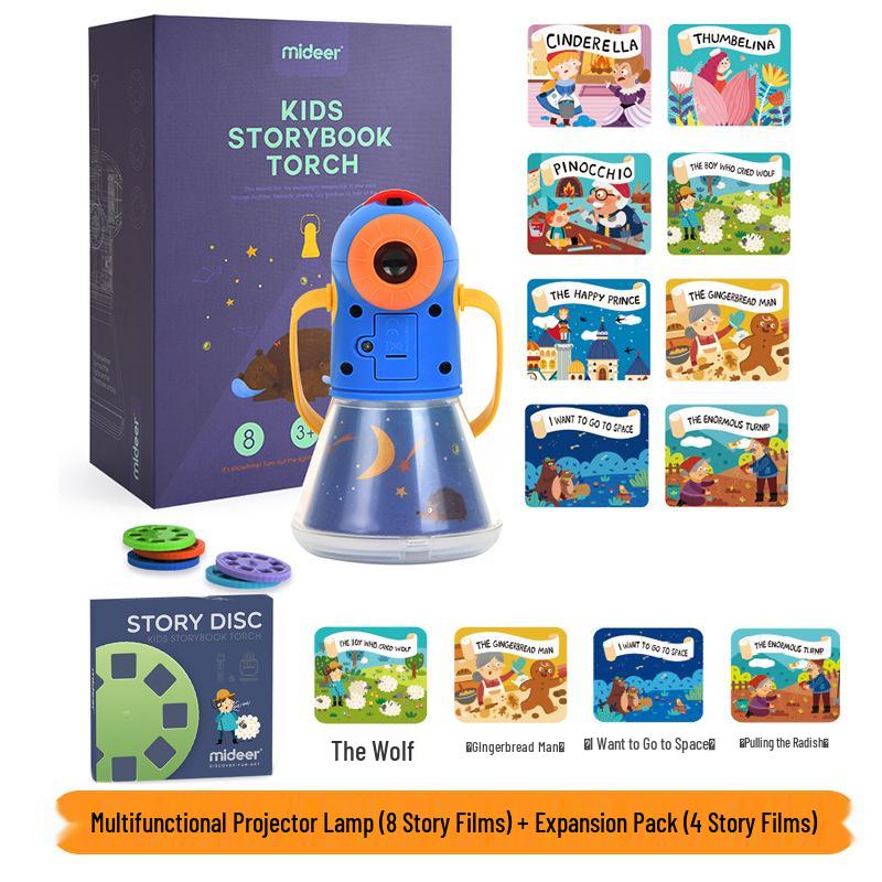 Mideer Milu Multifunctional Story Projection Lamp - Luminous Early Education Toy for Kids