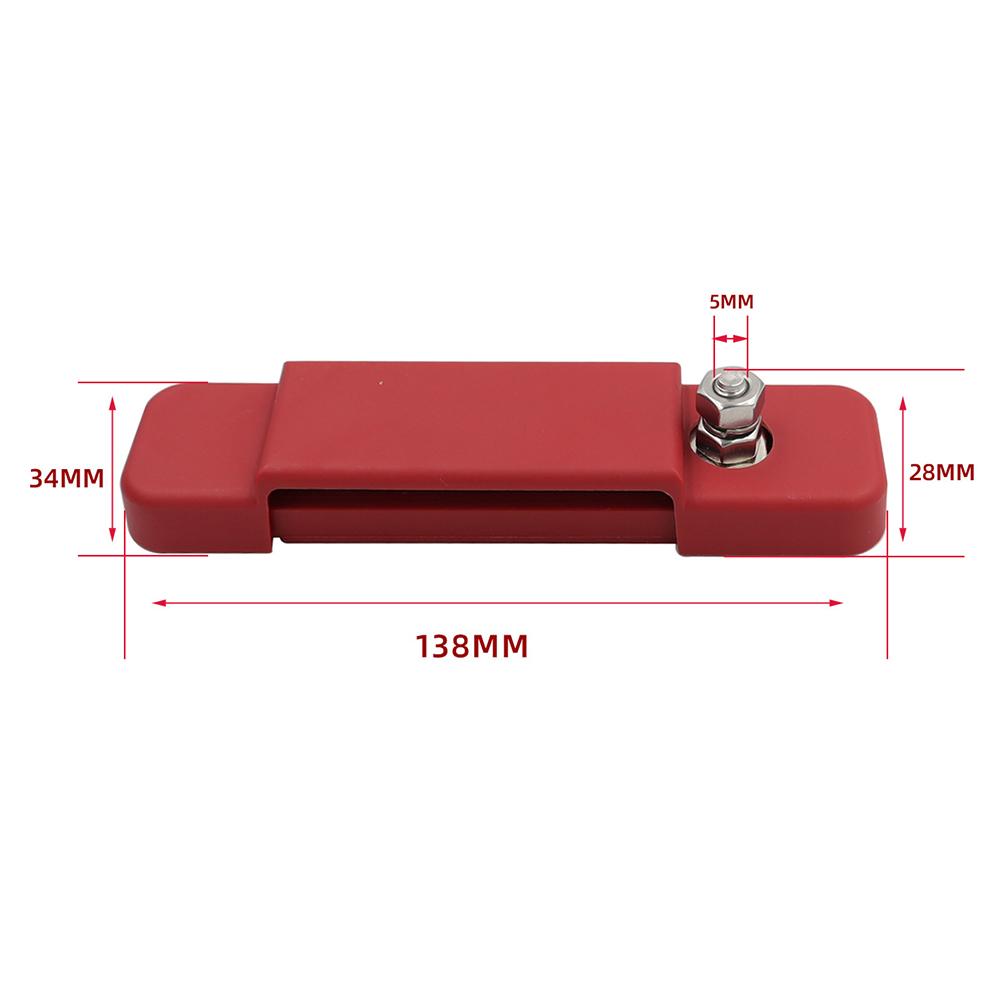 12 Point Battery Power Distribution Block Bus Bar Positive Negative 48V 180A Power Distribution Block Termianl For Car RV Ship
