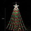 350 LED Christmas Decorations Star String Lights Waterproof Waterfall StarLights 8 Light Modes Remote & Timer,Waterproof Seasonal Lighting Decor for