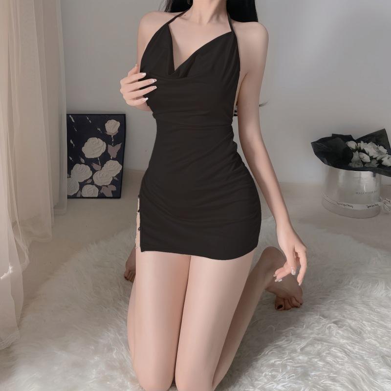 Life love underwear new neck suspender skirt chain skirt uniform temptation one piece