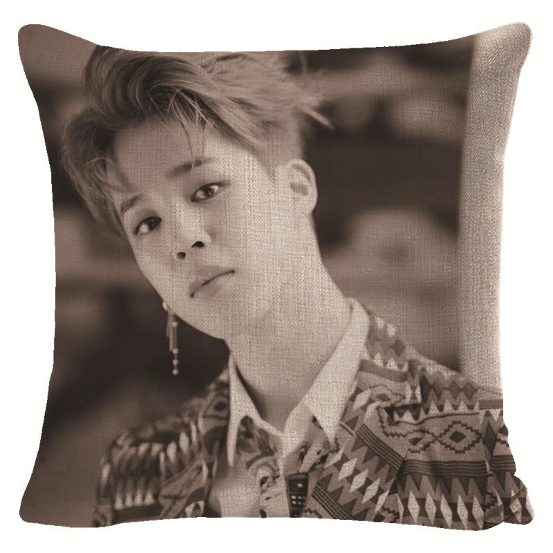 BTS Presente para Fã Capa de Almofada Decorativa para Sofá
