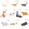 Exquisite PVC Simulation Cat Model Siamese Ragdoll Persian Cat Lifelike Realistic Pet Figurines Simulation Pet Car Decoration