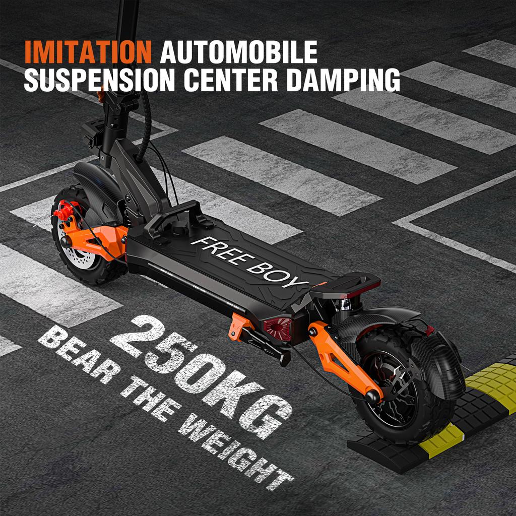 H9 E-Scooter 3000W*2 Doppio Motore 60V30AH Pneumatici Off-Road da 11 Pollici Velocità Massima 80KM/H E-scooter Pieghevole